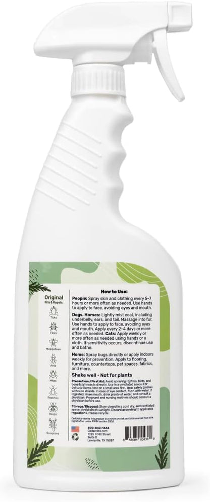 Cedarcide Original: Eco-Friendly Bug Spray - Repel & Kill Fleas, Ticks, Mosquitoes, Mites, Ants &