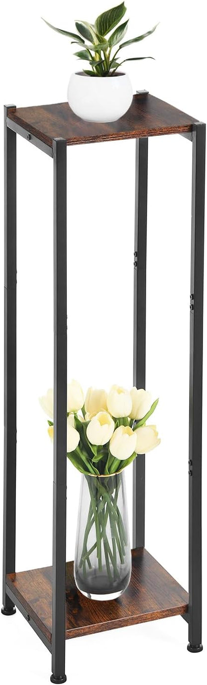 Extra Tall Plant Stand Indoor,40 Inch Plant Stands,2 Tier Metal Plant Stand with Heavy Duty