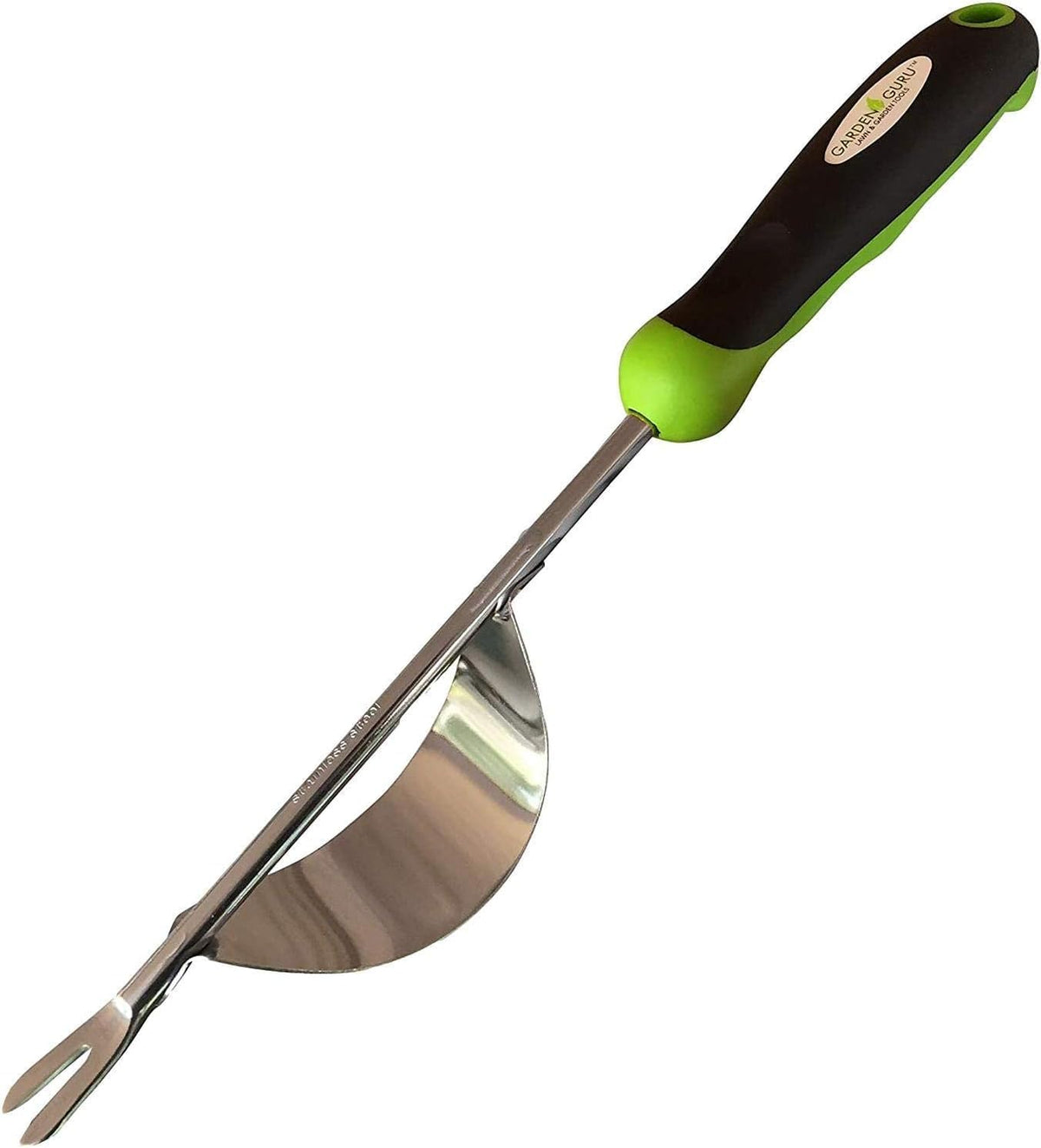 Garden Guru Dandelion Weeder Tool with Ergonomic Handle & Fulcrum - Stainless Steel Weed Puller for