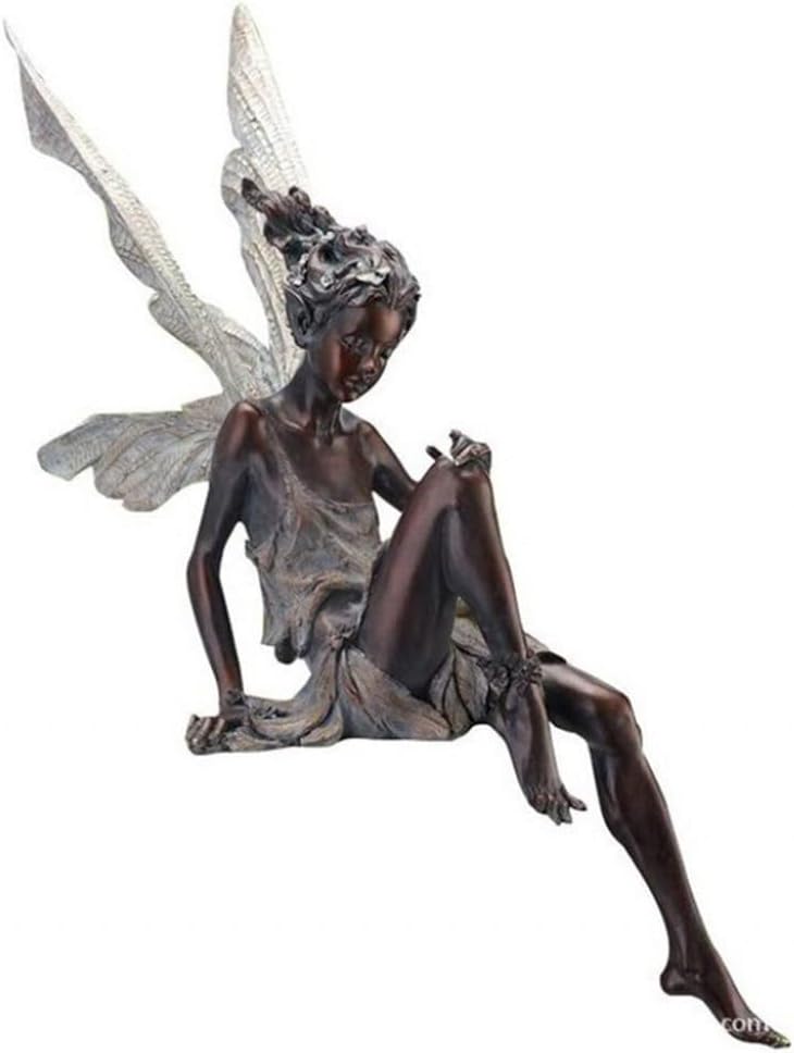 Sitting Fairy Garden Statue,Angel Yard Statues Outdoor,Fairy Gifts for Women Garden Fairy Figurines