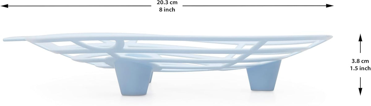 Melon Cradle 10 Pack - Blue, Lightweight, and Reusable Plastic Melon Support for Fruits and