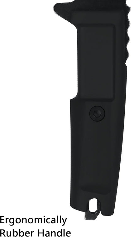 JXE JXO Hatchet, 9.8" Full Tang Camping Axe, Ergonomic Rubber Handle, with Durable Nylon Sheath for