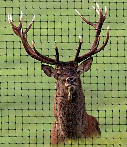 OldMacDonald Deer and Animal Fence Barrier Netting (55gr/sq m.) 7.5' x 330' (2.3m x 100m) (mesh