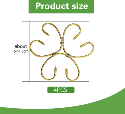 4PCS 6" Plant Stem Support,Stabilizer Grapple Holder for Monstera and Climbing Plants,Reusable