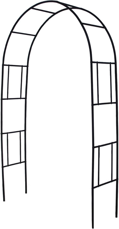 Metal Pergola Arbor Trellis, 7 Feet High x 4 Feet Wide, Garden Arch for Various Climbing Plant