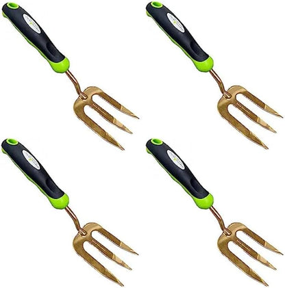 Garden Guru Titanium Hand Weeder Fork Tool – Rust Resistant – Ergonomic Handle – Great for