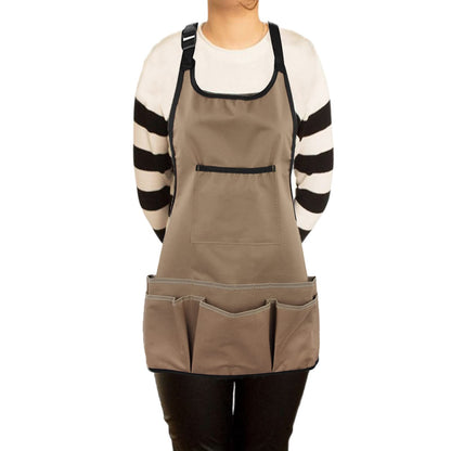 PATILWON Gardening Apron with Large Pockets for Women, 14 Pockets Waterproof Tool Apron, Work Apron