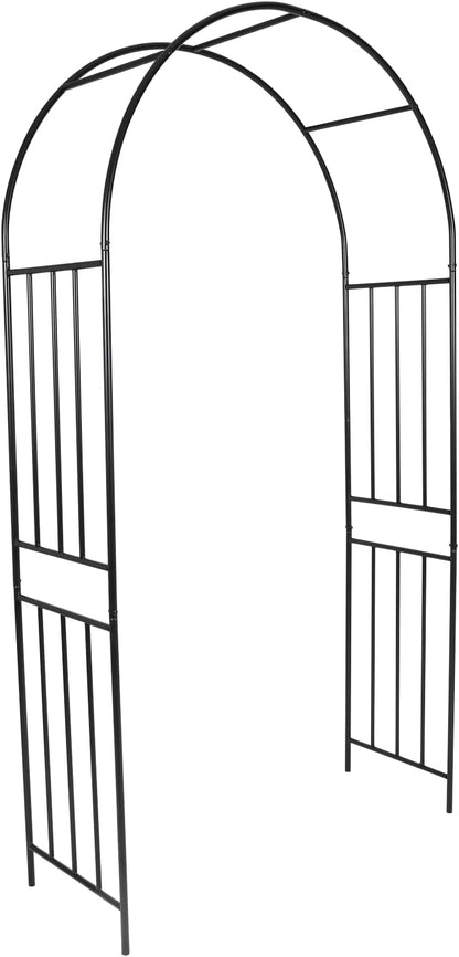 Metal Garden Arch 7.2ft High Wide Garden Arbor for Various Climbing Plant Outdoor Garden Archway