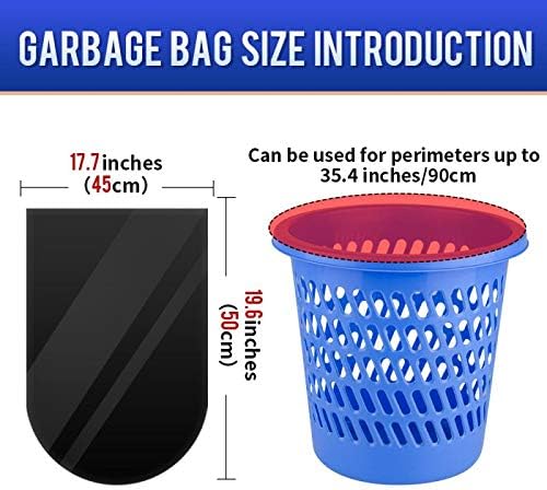 SWIHELP Trash Bags, 4 Gallon / 15 Liters Small Garbage Bags for Office, Kitchen,Bedroom Waste