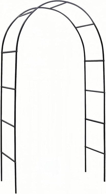 Garden Arch, Outdoor Flower Garden Arch Trellis, Sturdy Steel Arbor for Climbing Plants, Wedding