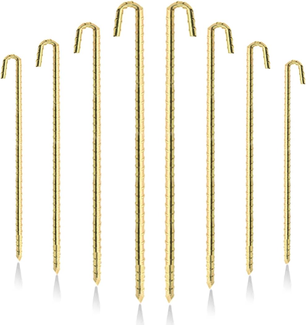 Landscape Stakes 20 Pack, 10 Inch Garden Landscape Anchoring Stakes for Terrace Board, Landscape