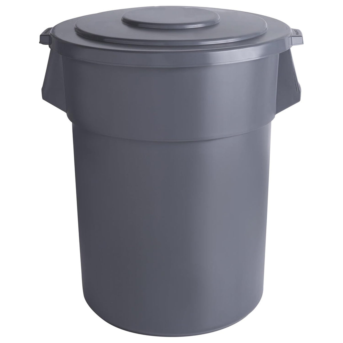 PRO&Family Trash can with Lid (Gray, 55 Gallon)