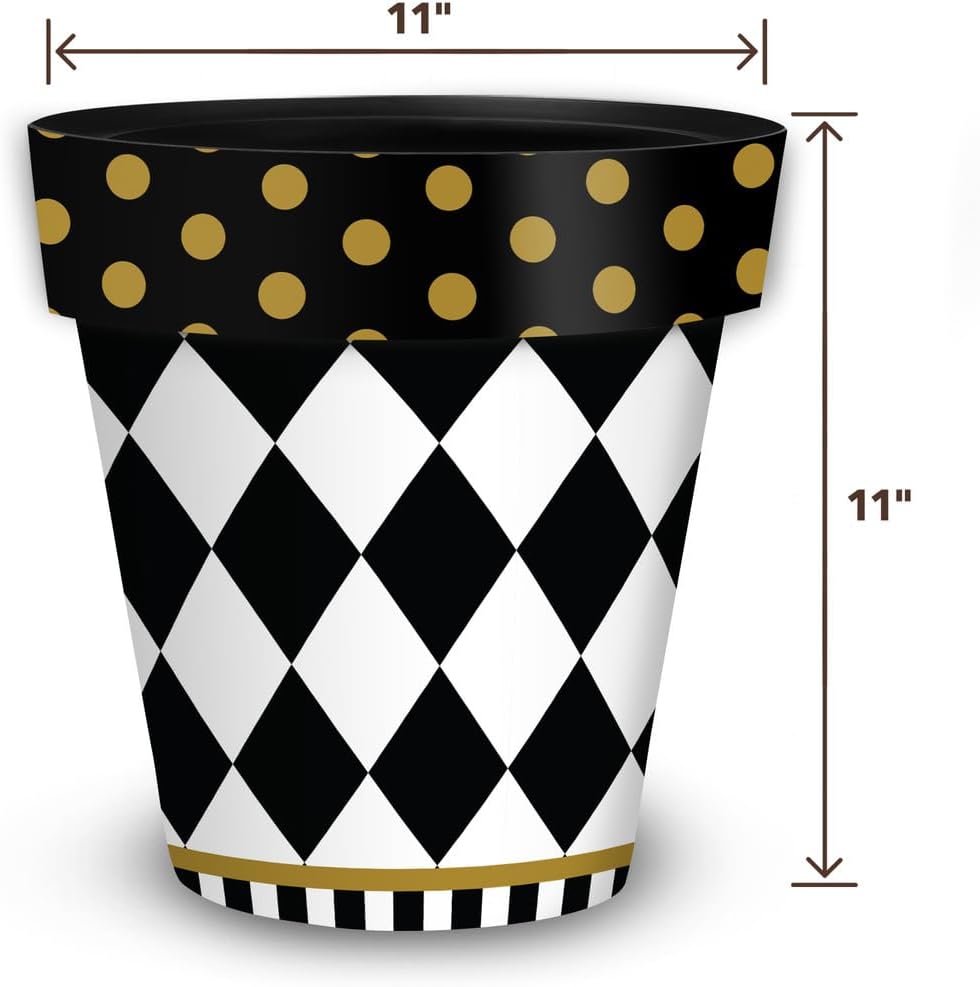 Briarwood Lane Checkerboard Medium Planter