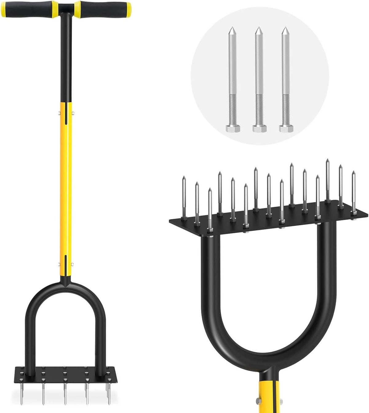 Lawn Aerator Tool - Grass & Soil Aerator for Lawn & Yard Care, Durable Manual Lawn Aerator for