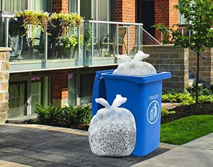 Tasker 95-96 Gallon Trash Bags, (Value Pack 50 Bags w/Ties) Extra Large Heavy Duty Clear Plastic