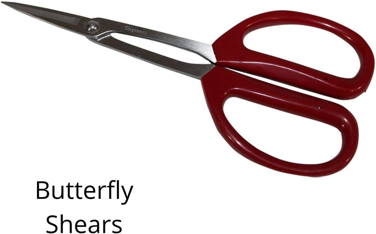 Starter Bonsai Tool Kit - Survival Guide + Set Includes: Butterfly Pruning Shears, Bottle Uncle