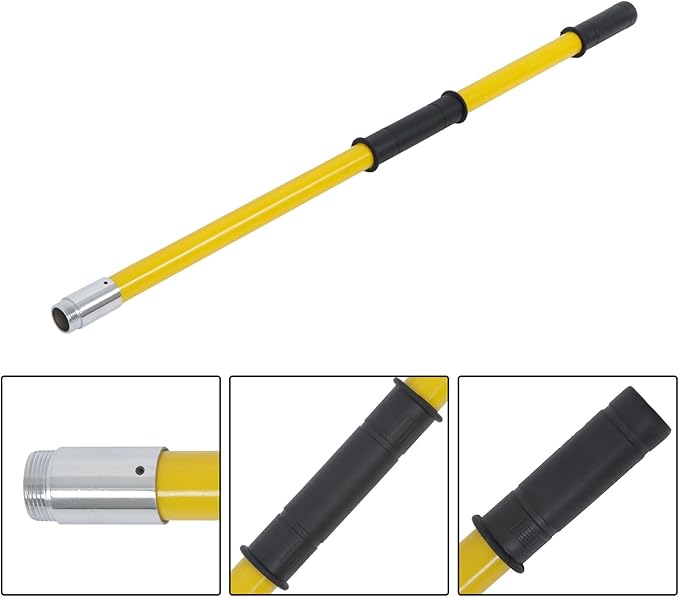 findmall 30ft Manual Pole Saw Extendable Tree Pruner Sharp Steel Blade and Scissors High Branches