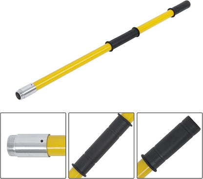 findmall 30ft Manual Pole Saw Extendable Tree Pruner Sharp Steel Blade and Scissors High Branches