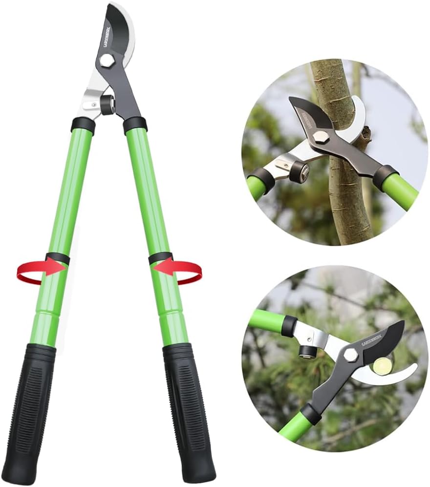 GARDENWORK Loppers for Tree Trimmer,Heavy Duty Branch Cutter,17-23"Extendable Garden Loppers with