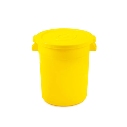 20 Gallon Trash Can With Lid Round Ingredient Storage Containers Recycling Bin Kitchen Garbage Can