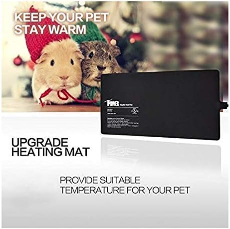 iPower Reptile Heat Pad 8W Under Tank Terrarium Warmer Heating Mat for Turtles Lizards Frogs and