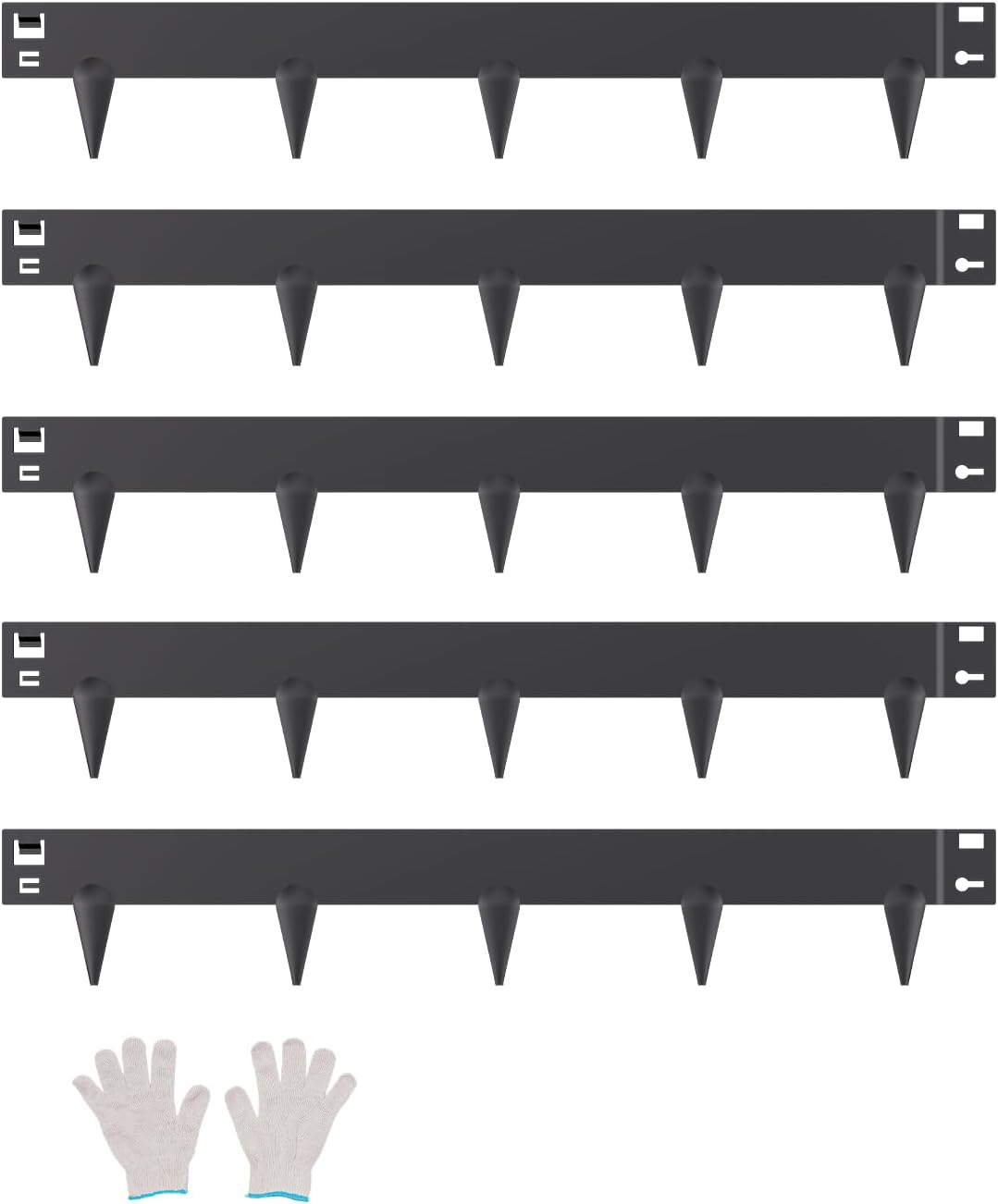 VEVOR Steel Landscape Edging, 5 Packs 39 x 3 in Rust-Resistant Metal Landscape Edging, Bendable