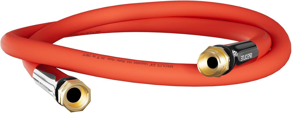 SPECILITE 3/4" Hot/Cold Short Leader Garden Water Hose 5 ft, -50℉-190℉, Flexible & Lightweight