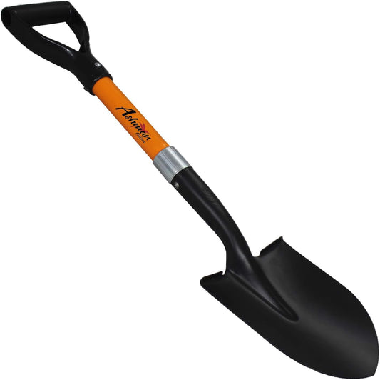Ashman Short Handle Digging Shovel (1 Pack) - 27-inch Kids Beach & Garden Shovel with Sturdy Blade