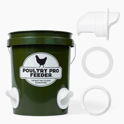 The Original Poultry Pro Feeder DIY Port PVC Gravity Fed Chicken Feeder | Single Port Chicken