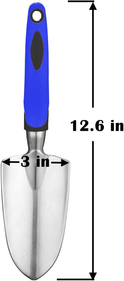 Garden Tool Shovel for Digging Gardening Trowel for Lawn Planting Alloy Spade Plastic Handle Anti