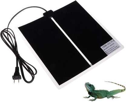 KABASI Reptile Heating Pad, 14W 11x11 inch Waterproof Reptile Heat Pad Under Tank Terrarium with