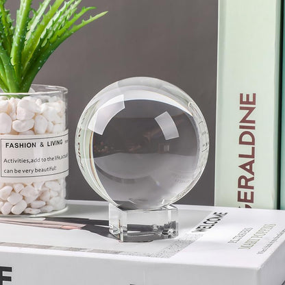 Small Clear Crystal Ball 60mm/2.3 inch for Fortune Teller Accessories,Halloween Decor,Magic,Feng
