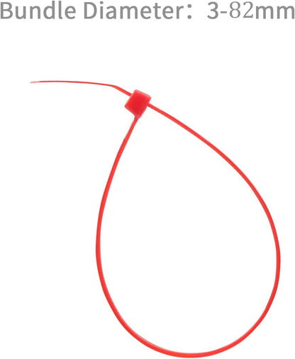 XINGO 100PCS Cable Zip Ties Heavy Duty, Premium Nylon Plastic Wire Ties with 50 Pounds Tensile