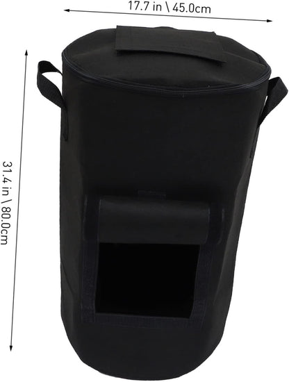 POPETPOP Garden Waste Compost Bag Easy to Store Fallen Leaves Flowers Outdoor Composting Bins