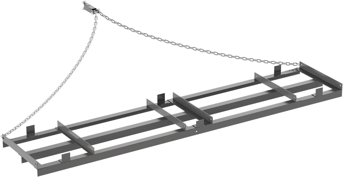8FT Drag Harrow for ATV, Tractor & UTV, Heavy Duty Tow Behind Driveway Grader with 6FT Chain Link