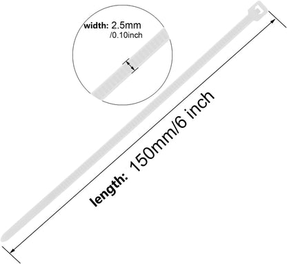 6 Inch Gold Zip Tie 1000 PCS, 18 Lbs - Small to Medium Zip Tie, Nylon PA66 UV Resistant Cable Tie