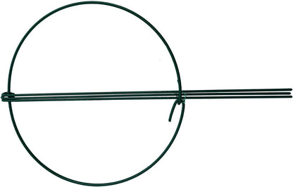 10" Wide x 16" High Peony Cage Rings Garden Plant Support Brace, Pack of 10 Round Metal Plant