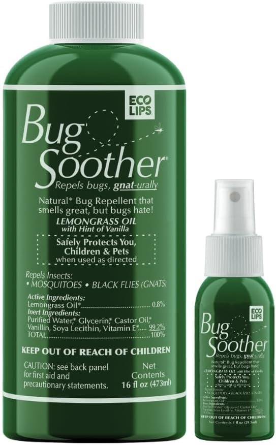 Bug Soother Refill - Natural Insect, Gnat and Mosquito Repellent & Deterrent - 100% DEET-Free Safe