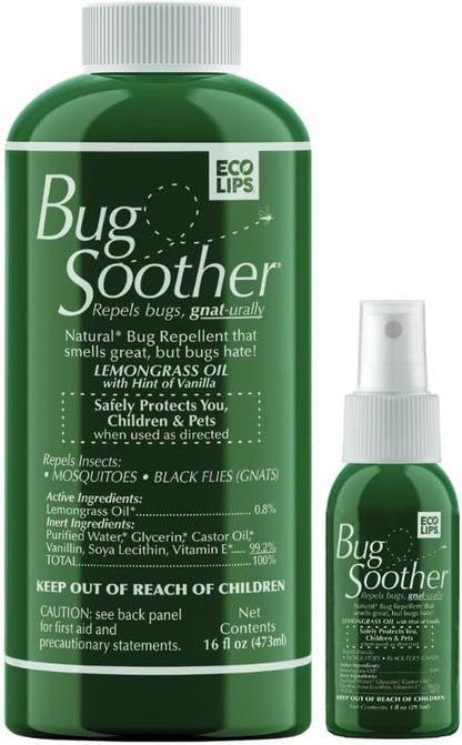 Bug Soother Refill - Natural Insect, Gnat and Mosquito Repellent & Deterrent - 100% DEET-Free Safe