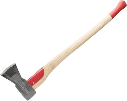 Kings County Tools Professional Splitting Maul | 31" Red Steel Hickory Handle | Prevents Jams in