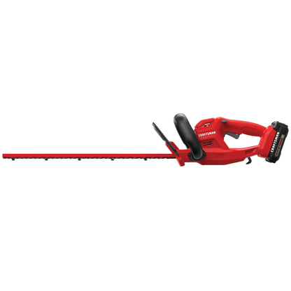 CRAFTSMAN V20 Cordless Hedge Trimmer with Battery and Charger Included, 20 in. Blade, Rechargeable