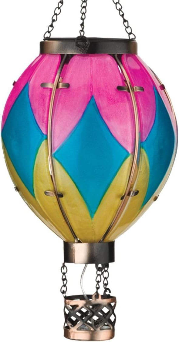 Regal Art & Gift Hot Air Balloon Solar Lantern – Hanging Solar-Powered LED Lights, Waterproof