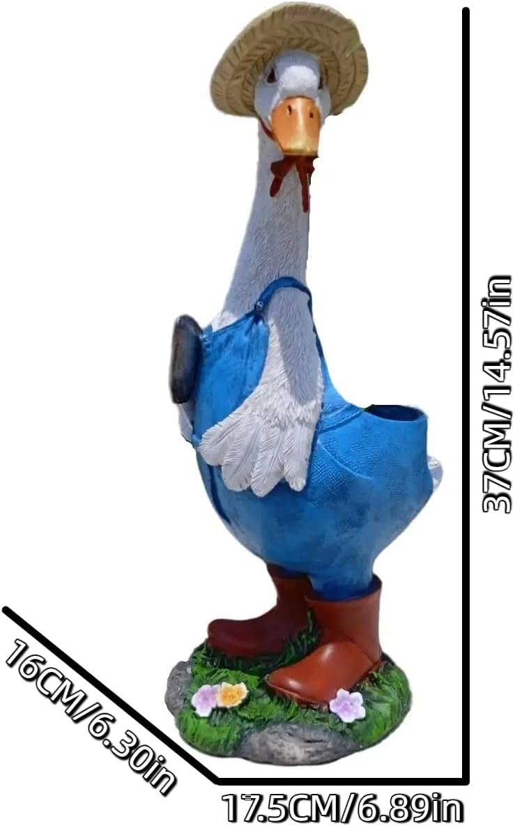 Couple Duck Garden Statue Duck Succulent Plant Flowerpot Goose Flowerpot Indoor and Outdoor Art