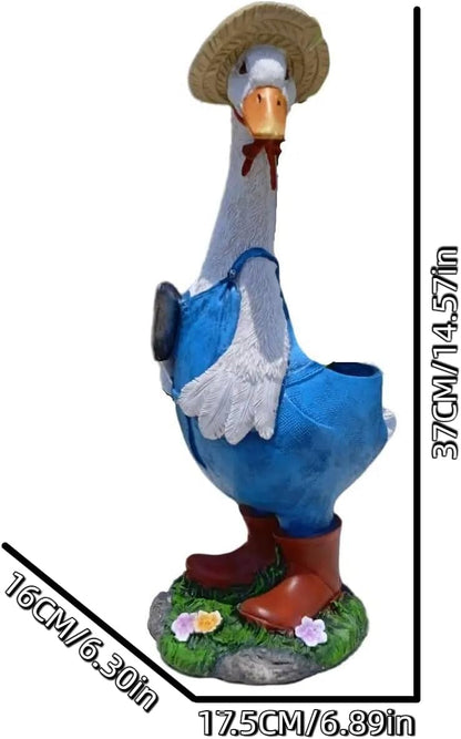 Couple Duck Garden Statue Duck Succulent Plant Flowerpot Goose Flowerpot Indoor and Outdoor Art