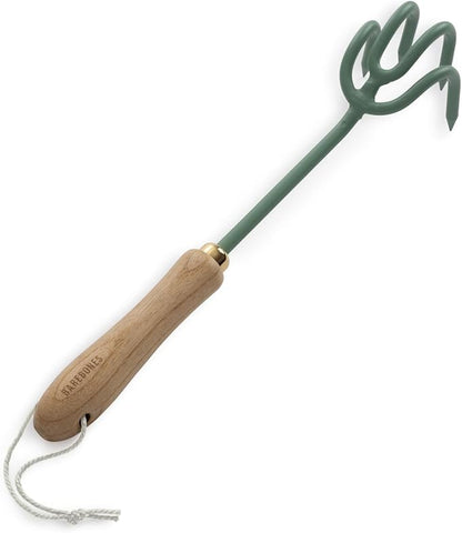 Barebones Cultivator - Weed Remover Tool - Garden Rake and Weeding Tool for Yard Work - Stainless