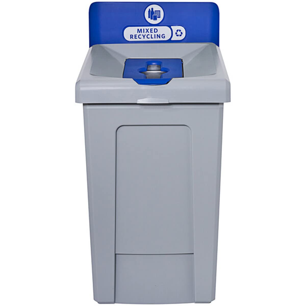 Stager Direct, 33 Gallon Mixed Recycling Station with Lid, Recycle Bin, Exterior Trash Can