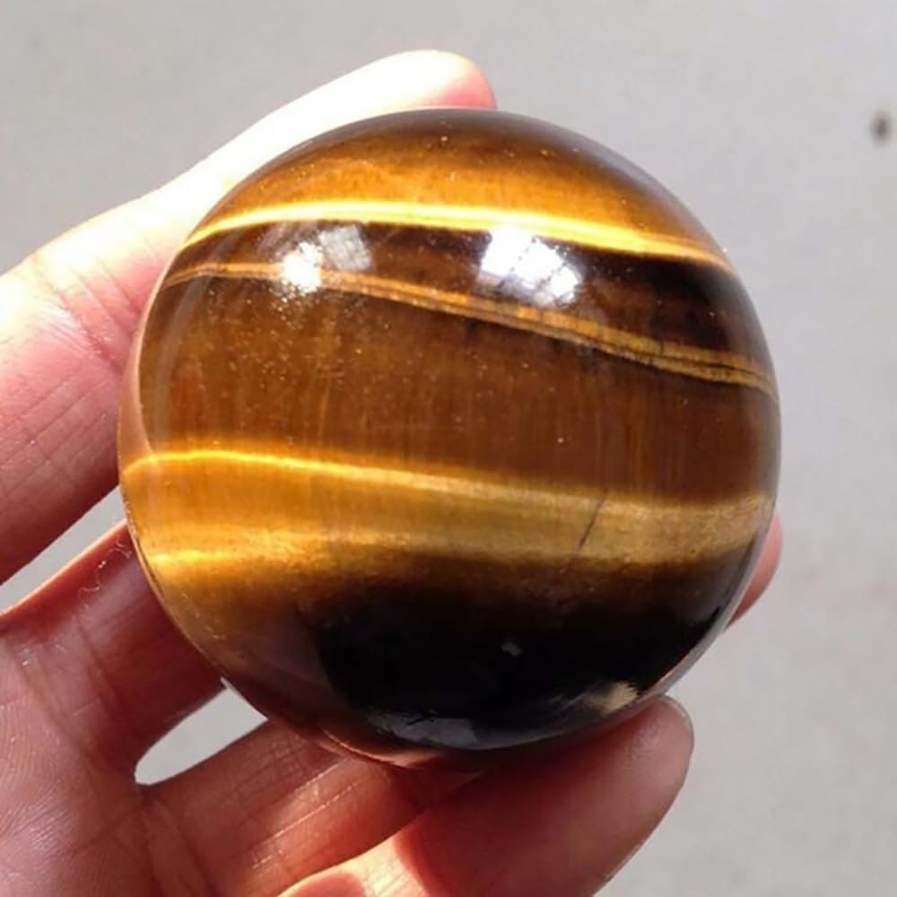 4-5CM/1.58-1.97inch Ttiger Eyes Crystal Ball Polished Natural Tiger Eye Stone Sphere Decorative