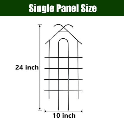 ARIFARO 24'' Metal Garden Trellis Indoor/Outdoor Sturdy Plant Trellis for Potted Plants,House
