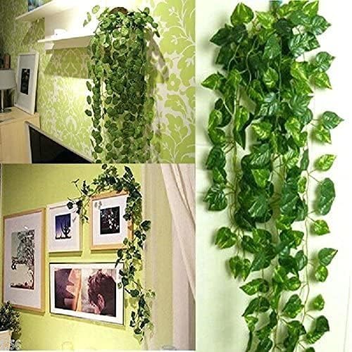 Unilove 84 feet 12 Pack Fake Vines Artificial Ivy Leaves Plants Hanging Greenery Plant Garland for