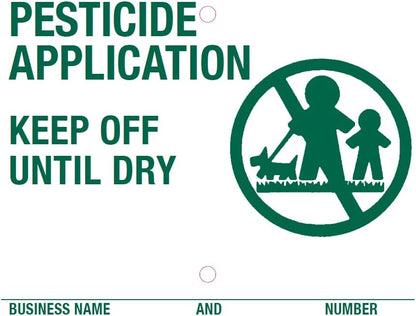 Lawn Treatment Application Stakes & Florida Signs (Economy Style Stake / 500 pc. Pack)